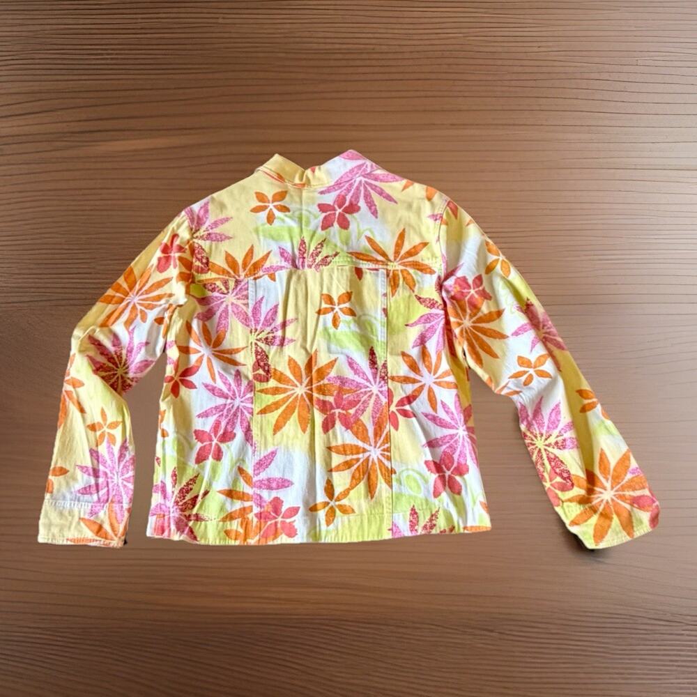 Y2k Ala Carte Floral Jacket Grandma Core Retro Mod Dopamine Momcore Size M View 2